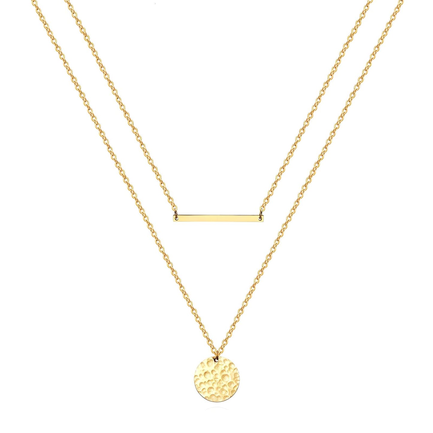 Luxury 18K gold plated necklace stainless steel jewellery for women