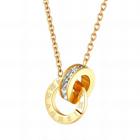 Gold plated necklace 18K stainless steel jewellery gift for women