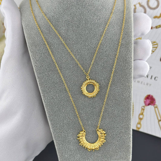 Women’s necklace 18K gold plated stainless steel designer jewellery
