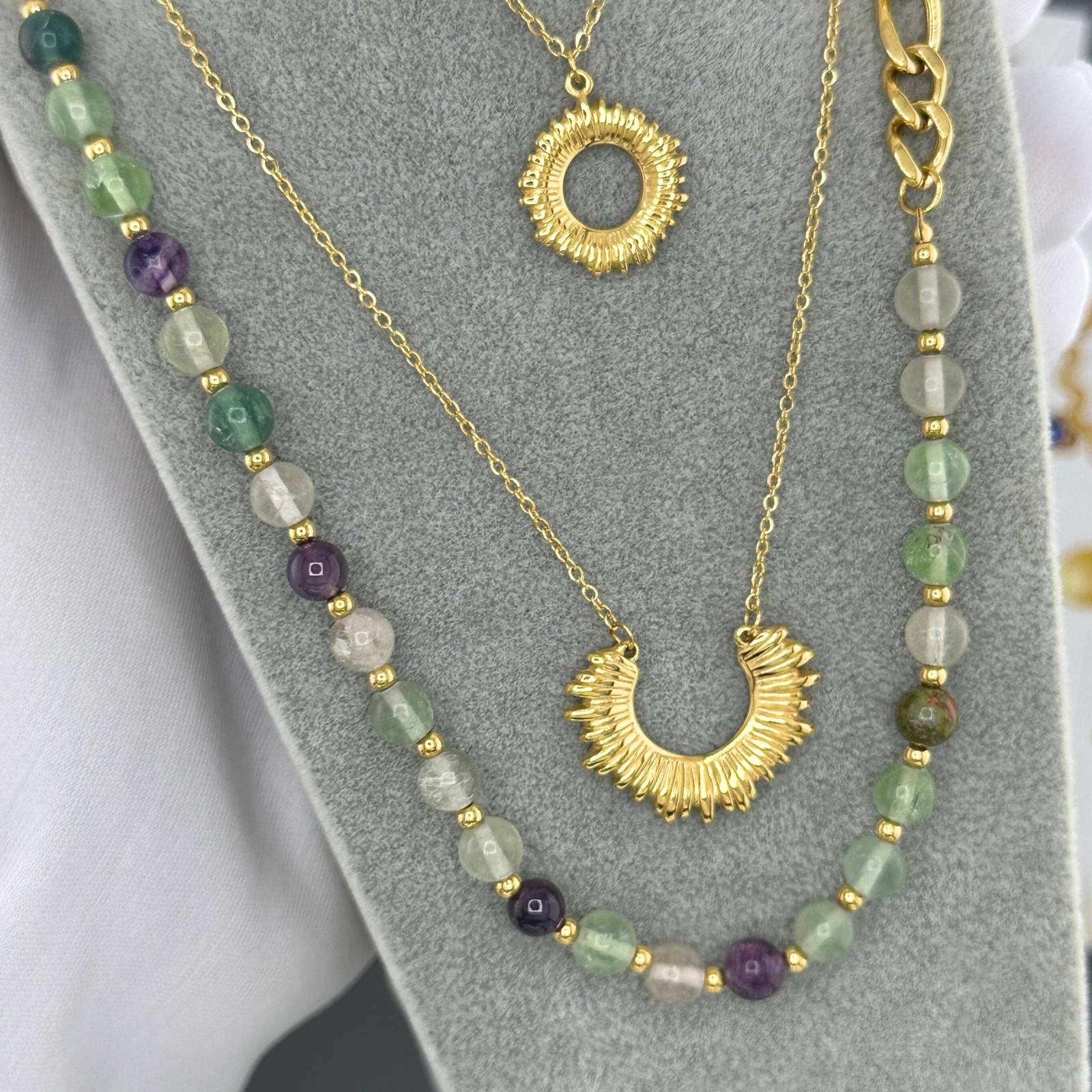 Women’s necklace 18K gold plated stainless steel designer jewellery