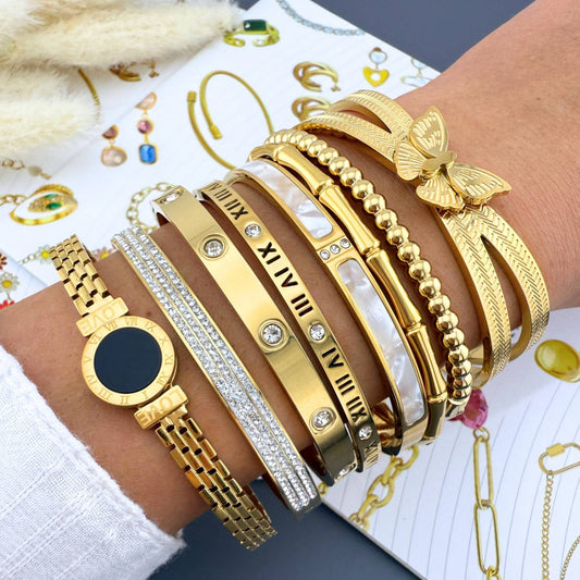 Luxury bracelet 18K gold plated stainless steel women’s jewellery