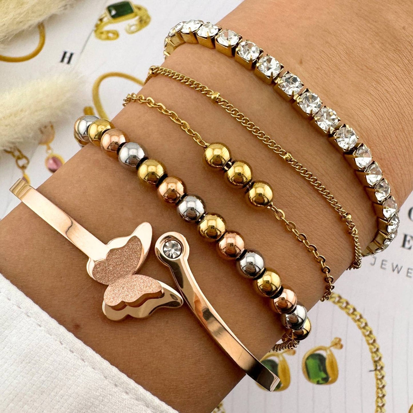 Classic gold plated necklace 18K stainless steel women’s designer jewellery