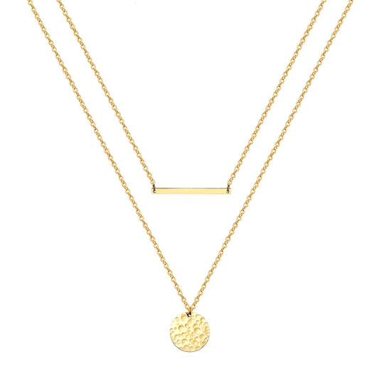 Luxury 18K gold plated necklace stainless steel jewellery for women