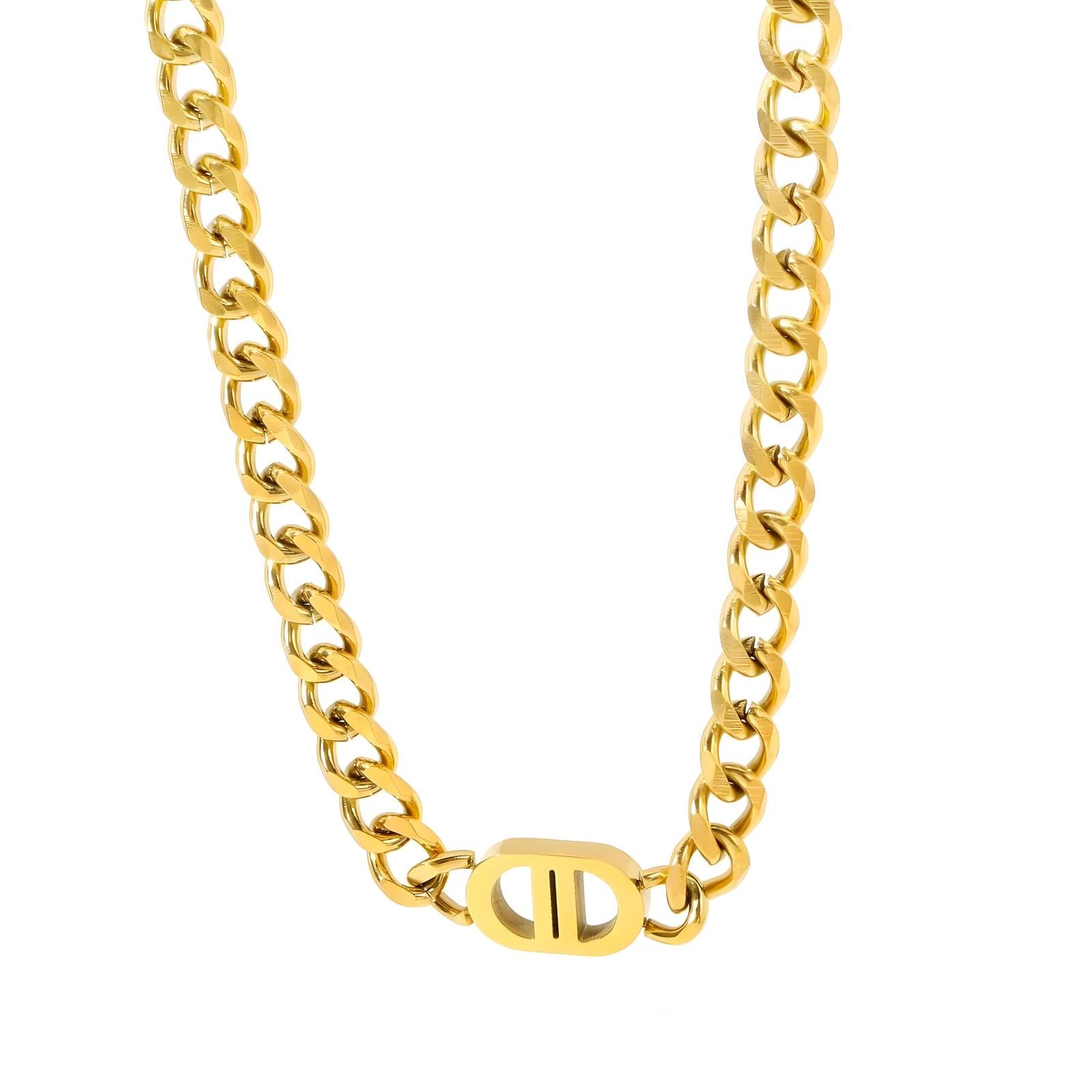 Women’s necklace 18K gold plated stainless steel jewellery gift for her