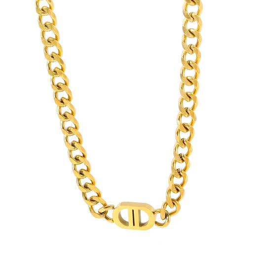 Women’s necklace 18K gold plated stainless steel jewellery gift for her