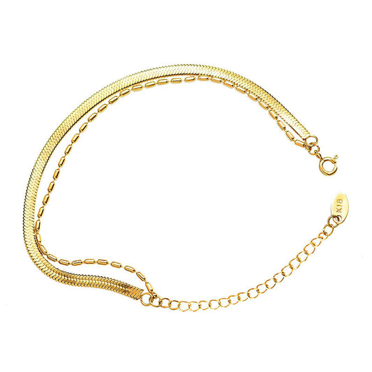 Elegant gold plated anklet jewellery for women – 18K stainless steel durable anklet