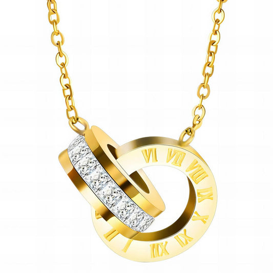 Gold plated necklace 18K stainless steel jewellery gift for women