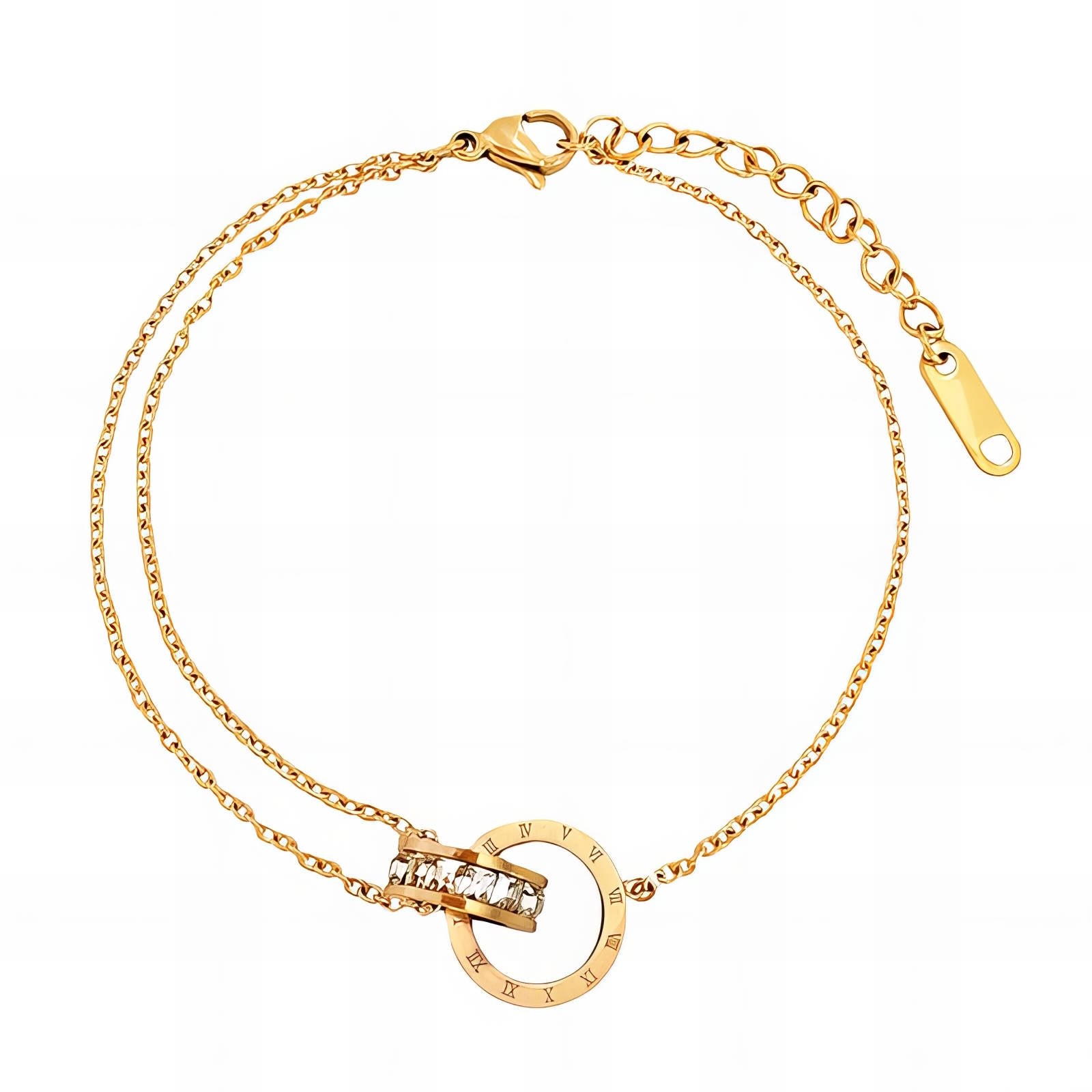Glowie Jewellery 18K gold plated anklet stainless steel women’s designer anklet