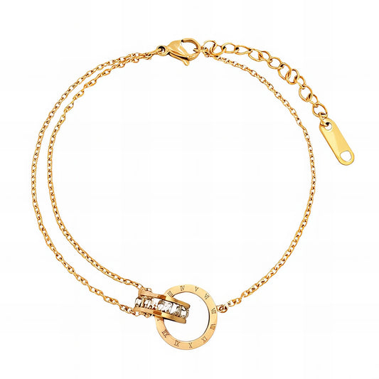 Glowie Jewellery 18K gold plated anklet stainless steel women’s designer anklet