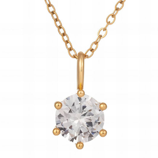 Luxury 18K gold plated necklace stainless steel jewellery for women