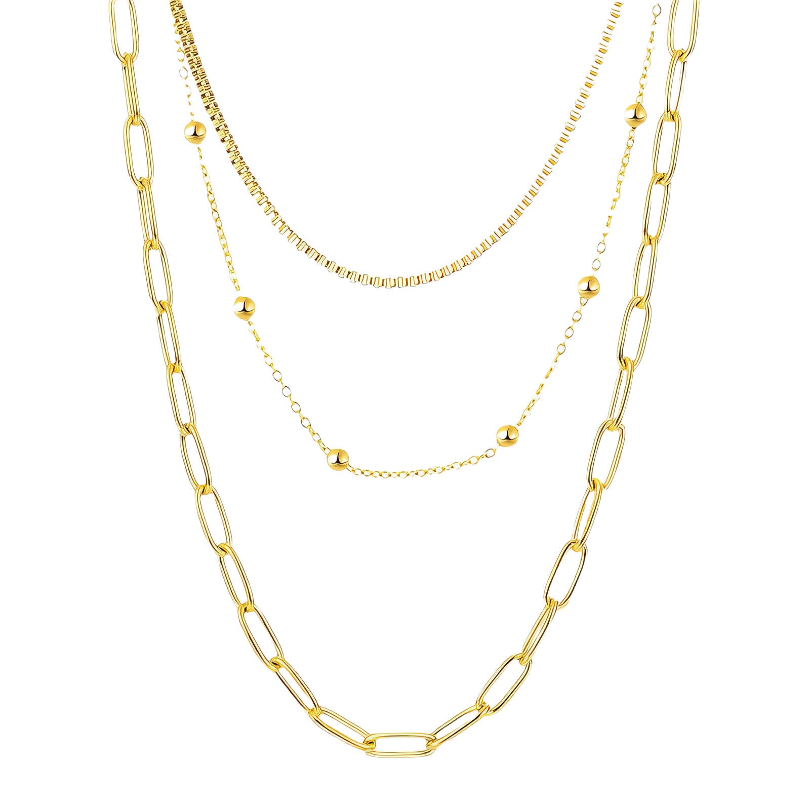Heart necklace for women 18K gold plated stainless steel jewellery gift