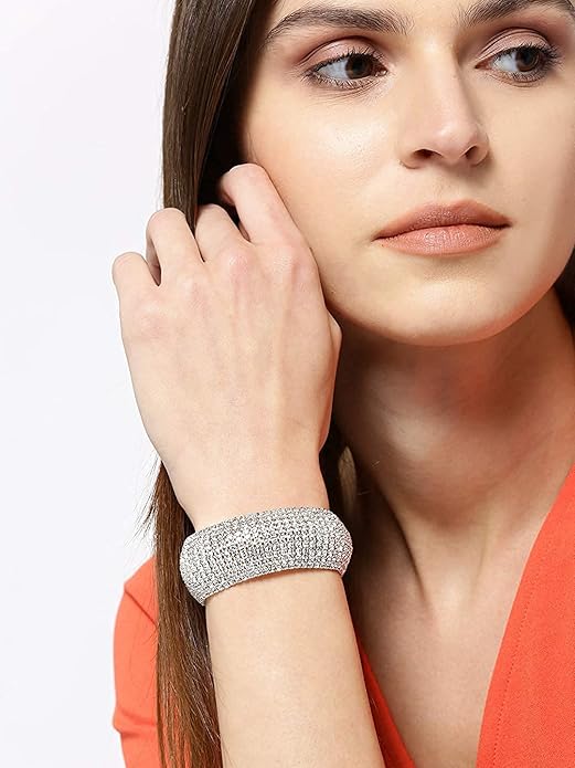 Luxury Diamond Rhinestone silver Bracelet